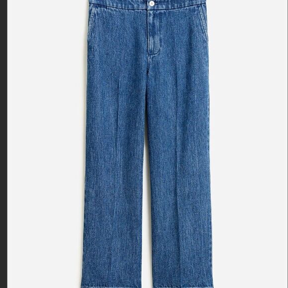 J. Crew BZ734 Lace-up drapey wide-leg jean size 34 NWT - Picture 5 of 13